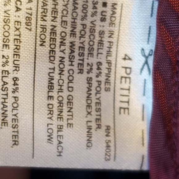 BANANA REPUBLIC 4P. MARTIN FIT BLACK OFFICE PANTS. - Picture 5 of 6